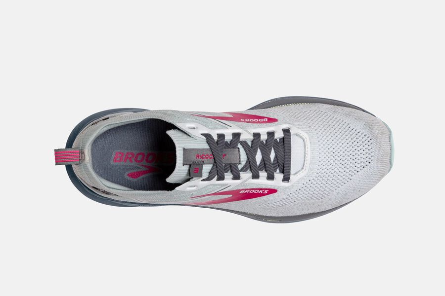 Brooks Ricochet 3 Road Loopschoenen Dames - Wit/Roze - 391062FVE